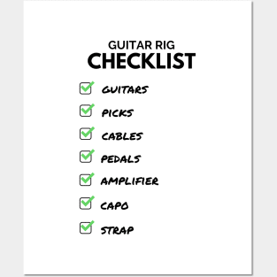 Guitar Rig Checklist Light Theme Posters and Art